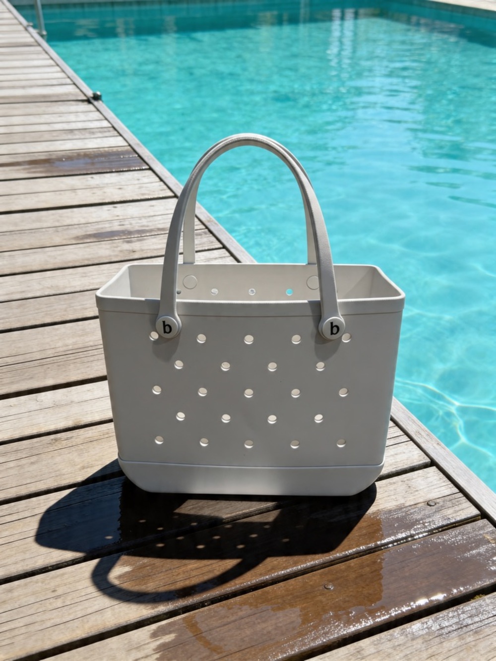 White Perforated Tote Bag - Women similar to bogg